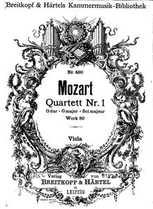 Partition viole de gambe, corde quatuor No.1, Lodi Quartet, G major