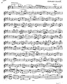 Partition de violon, 3 pièces pour violon et Piano, Op.4 par Edward Elgar