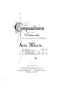 Partition de piano, 24 Concert Etudes fro violoncelle et Piano, Op.3