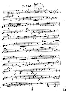 Partition cor 2 (B♭), Le calife de Bagdad, Opéra comique en un acte