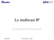 Multicast IPv6 protocoles de routage