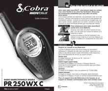Notice Radio Cobra  PR 250-2 WX VP C
