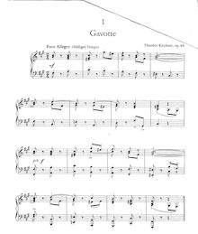 Partition complète, Gavotten, Menuetten und lyrische Stücke, Op.64
