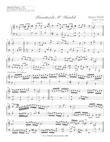 Partition Gavotte & Double (Couperin), 7 clavecin pièces from Bauyn Manuscript