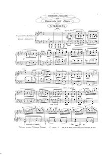 Partition complète, Introduzione e variazioni per pianoforte sulla barcarola dell Elisir d amore, opéra di Donizetti, op. 66