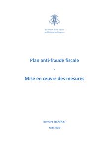 Plan Clerfayt - Plan anti-fraude fiscale _évolutif_