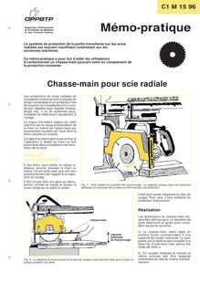 Chasse-main pour scie radiale