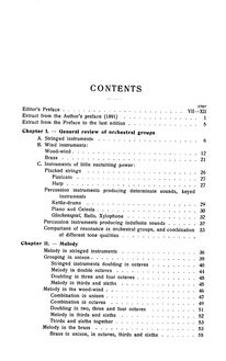 Partition Table of contents, Principles of Orchestration, Основы оркестровки ; Grundlagen der Orchestration