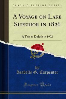 Voyage on Lake Superior in 1826