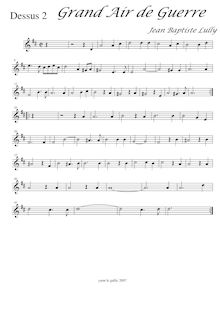 Partition Dessus 2, Concert de violons et de hautbois donné pour le souper du Roy le seize janvier 1707