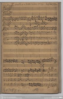 Partition complète, Concerto pour 2 violons en G major, G major