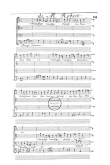 Partition 5è Elévation Transfige dulcissime à 3 voix & continuo, Elévations, 10 Motets pour 1, 2 et 3 voix