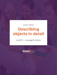 Describing objects in detail