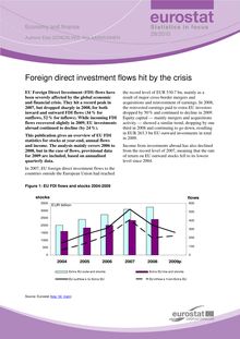 Foreign direct investment flows hit by the crisis