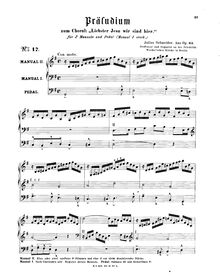Partition complète, Präludium zum choral  Liebster Jesu wir sind hier , from Op.65