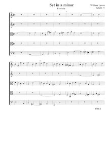 Partition Fantasia, VdGS No.71 - partition complète (Tr Tr T T B), Airs et Fantasia pour 5 violes de gambe
