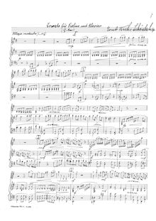 Partition complète, Sonate G-Dur, Op.35, Fuchs-Schönbach, Ernst