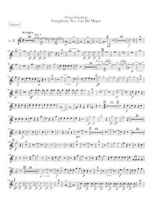 Partition cor 1 (B♭, E♭, G), 2 (B♭, E♭, G), 1 (F), 2 (F), Symphony No.5