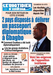 Le Quotidien d’Abidjan n°2942 - du mercredi 07 octobre 2020