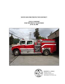 Annual Audit Report Monte Rio Fire Protection District