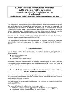 L Union Française des Industries Pétrolières, publie une ...