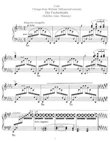 Partition complète (S.292b), 3 chansons aus Schillers Wilhelm Tell