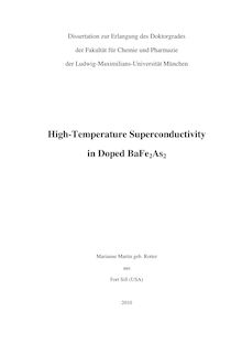 High-temperature superconductivity in doped BaFe_1tn2As_1tn2 [Elektronische Ressource] / Marianne Martin geb. Rotter