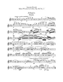 Partition flûte, From pour Bohemian Forest, Ze Šumavy, Dvořák, Antonín