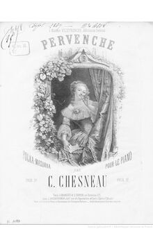 Partition complète, Pervenche, Op.55, Polka-Mazurka, C major, Chesneau, Carl