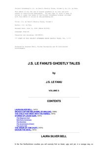 J. S. Le Fanu s Ghostly Tales, Volume 5