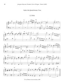 Partition , Trio, Oeuvres complètes d orgue, Boyvin, Jacques par Jacques Boyvin
