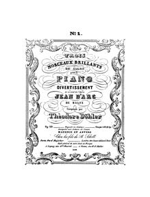 Partition complète, Trois morceaux brillants de salon, Döhler, Theodor