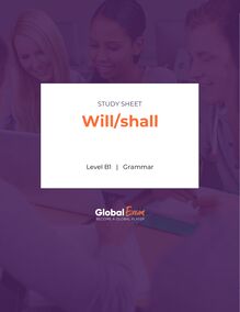 Will/shall