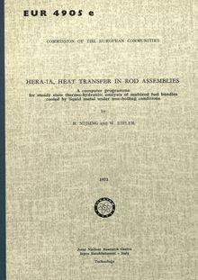 HERA-1?, HEAT TRANSFER IN ROD ASSEMBLIES. A computer programme for steady state thermo-hydraulic analysis of multirod fuel bundles cooled by liquid metal under non-boiling conditions