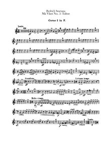 Partition cor 1, 2 (F), Tábor, D minor, Smetana, Bedřich
