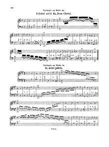 Partition Alternative Versions:BWV 722, 729, 732, 738, 734, 735, fragments BWV 753, 764, choral préludes