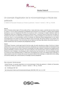 Un exemple d application de la micromorphologie à l étude des paléosols - article ; n°3 ; vol.4, pg 193-209
