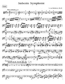 Partition altos, Symphony No.7, A major, Beethoven, Ludwig van par Ludwig van Beethoven