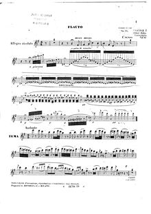 Partition flûte , partie, Il Carnevale di Venezia, Op.22, Ciardi, Cesare