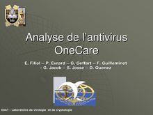 Analyse de l'antivirus OneCare
