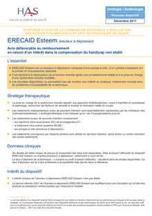 ERECAID ESTEEM - 13 décembre 2011 (3956) avis - ERECAID-13 décembre 2011 (3956) synthèse d avis