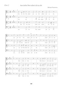 Partition chœur 2, Musae Sioniae, Praetorius, Michael par Michael Praetorius