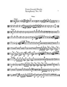 Partition altos, Symphony No.85 en B♭ major, “La Reine”, Sinfonia No.85, “The Queen (of France)”