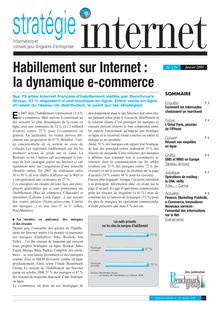 Stratégie Internet n° 129 - janv 2009