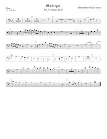 Partition viole de basse, basse clef, Il quinto libro de madrigali a cinque voci. par Benedetto Pallavicino