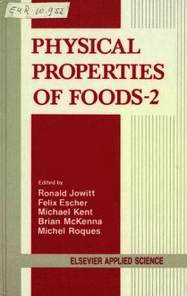 Physical properties of foods-2 (Cost 90bis final seminar proceedings)