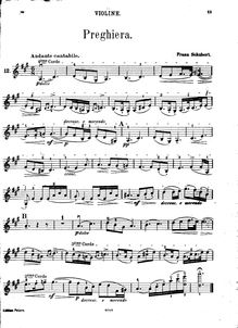 Partition complète, partition de violon, Octet, Octet in F major