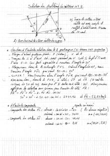 Corrigé du problème numéro deux sur le calcul vectoriel (le cygne)