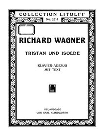 Partition complète, Tristan und Isolde, Wagner, Richard par Richard Wagner