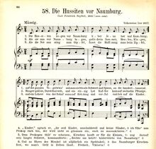 Partition complète, Die Hussiten vor Naumburg, Folk Songs, German